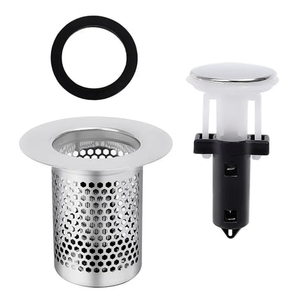 Stainless Steel Pop-Up Drain Strainer