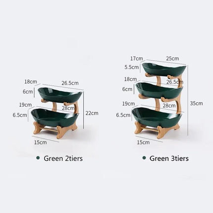 3-tier food display tray