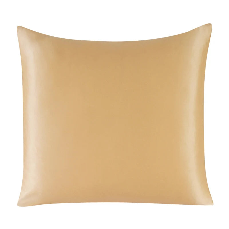 Funda de cojines de seda con cremallera diferentes tamaños y colores sólidosFundasHome & Garden > Decor > Chair & Sofa Cushion Covers