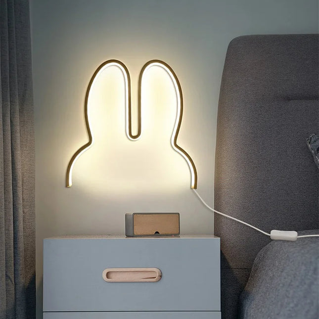 Lapin LED mural alimenté par USB