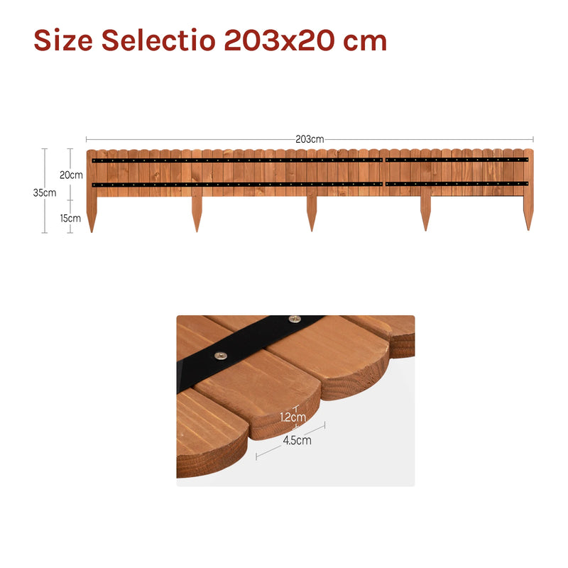 Borde de jardín flexible de madera para céspedVallasHardware > Fencing & Barriers > Garden Borders & Edging > Edging