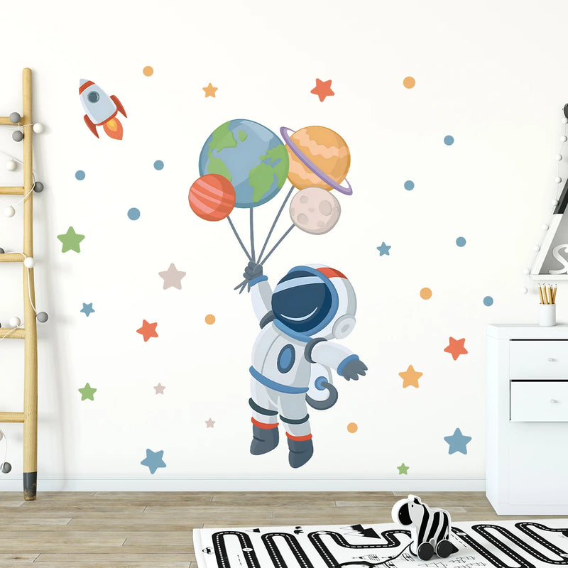 Pegatinas de pared con diseño de astronautaAdhesivos