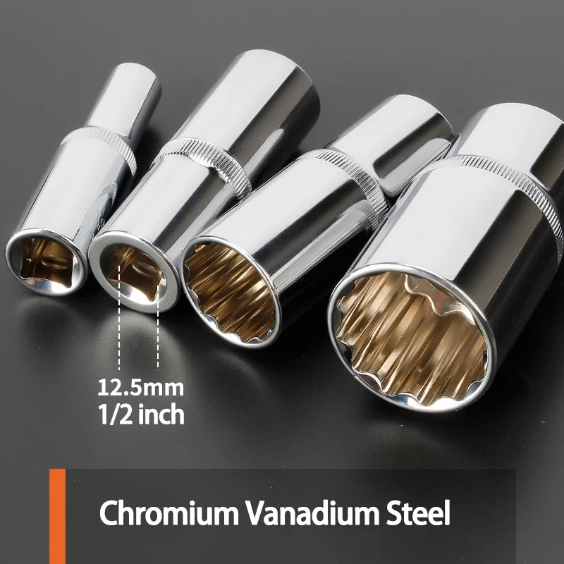 Vaso largo de impacto de 12 Puntas de 78mm 1/2Llaves de vasoHardware > Tool Accessories > Tool Sockets