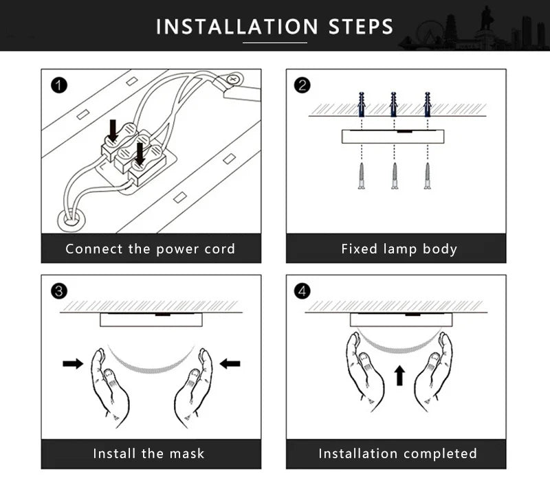 Luz de techo LED circular con detalle en maderaLámparas de techo