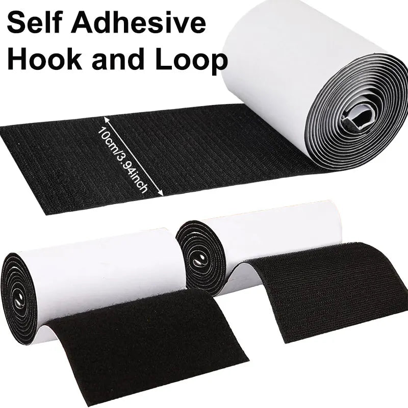 Cinta autoadhesiva de velcro doble cara, 1 mCintasArts & Entertainment > Hobbies & Creative Arts > Arts & Crafts > Art & Crafting Materials > Craft Fasteners & Closures > Hook and Loop Fasteners > Self-Adhesive Hook & Loop Fasteners