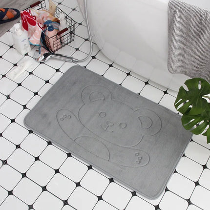 Alfombrilla de baño con estampado de osos