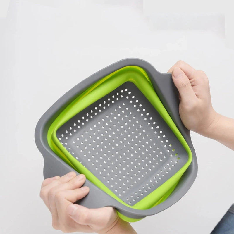Juego de 2 escurridores de silicona plegablesColadoresHome & Garden > Kitchen & Dining > Kitchen Tools & Utensils > Colanders & Strainers > Colanders