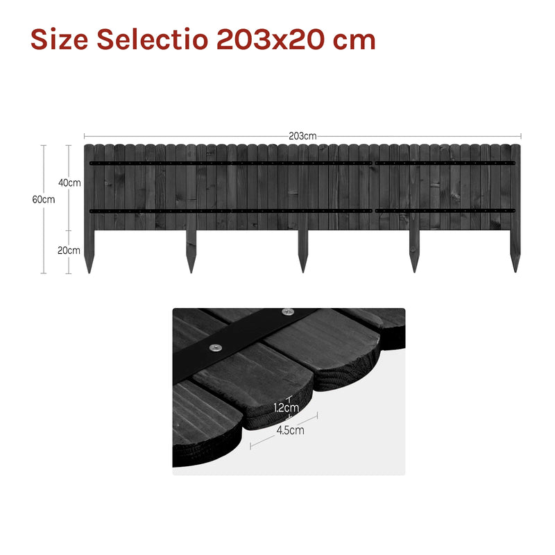 Borde de jardín flexible de madera para céspedVallasHardware > Fencing & Barriers > Garden Borders & Edging > Edging