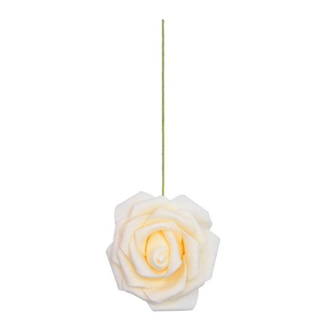 Set of 8cm artificial flowers with stem