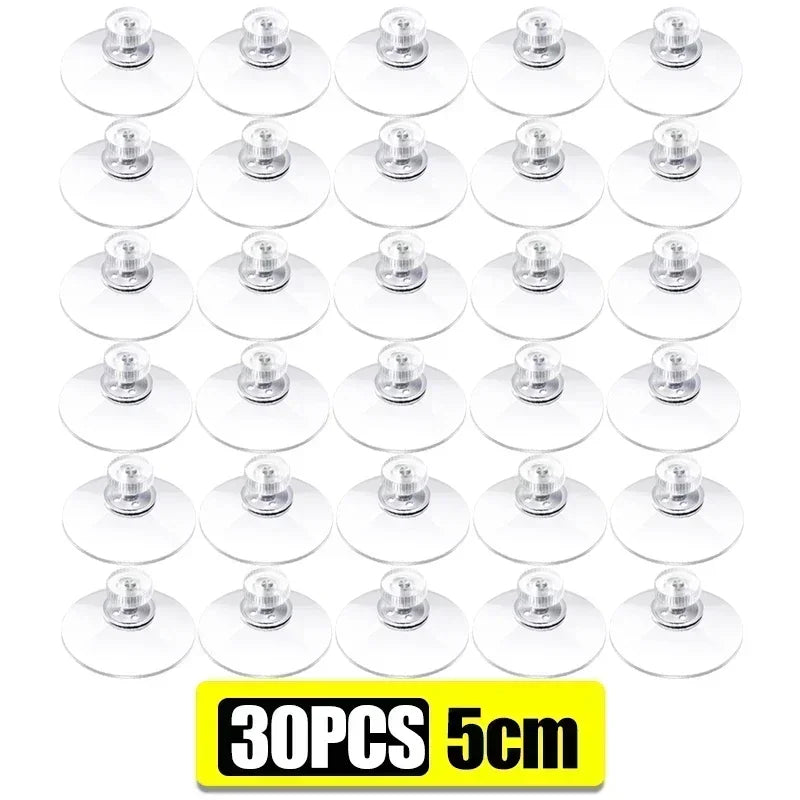 Ventosas transparentes 50 mm con tornillo metálico · Ganchos colgadores para vidrio, pared y puertasColgadoresHome & Garden > Household Supplies > Storage & Organization > Storage Hooks & Racks > Utility Hooks