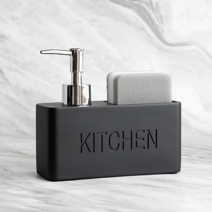 Hand soap dispenser with sponge holder