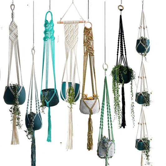 Macrame pot hanger different styles and sizes