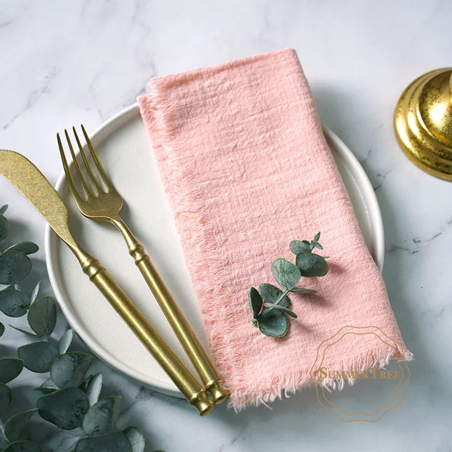 Rustic cloth napkins