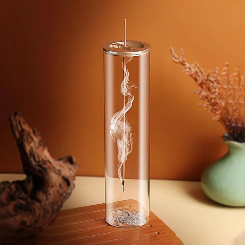 Quemador de incienso moderno de vidrio con recogecenizasAmbientadoresHome & Garden > Decor > Home Fragrance Accessories > Incense Holders