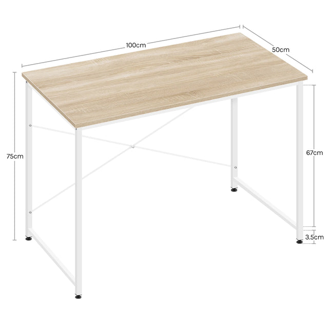 Escritorio moderno con estructura metálica | 100×50×76 / 120×60×73 / 140×60×73 cm – tablero E1EscritoriosFurniture > Office Furniture > Desks