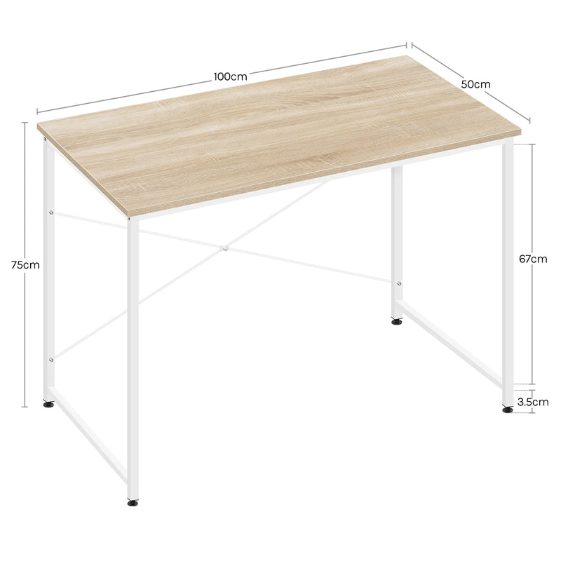 Escritorio moderno con estructura metálica | 100×50×76 / 120×60×73 / 140×60×73 cm – tablero E1EscritoriosFurniture > Office Furniture > Desks