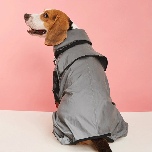 Combinaison réfléchissante et imperméable pour chien