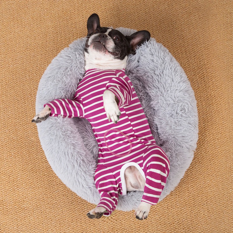 Pijama de algodón ajustable con rayas para perros pequeñosRopaAnimals & Pet Supplies > Pet Supplies > Pet Apparel