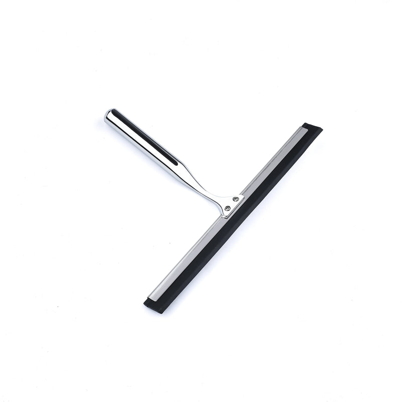 Escobilla de goma de ducha 14’’ con gancho de ventosa | Mango de acero inoxidable y hoja de siliconaEscobillasHome & Garden > Household Supplies > Household Cleaning Supplies > Scrub Brushes