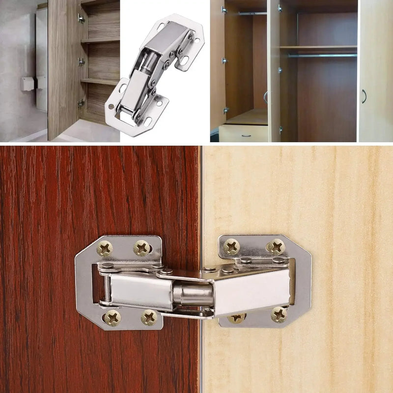 Bisagras de acero sin taladro para muebles y armarios · 90° con cierre suaveBisagrasHardware > Hardware Accessories > Hinges
