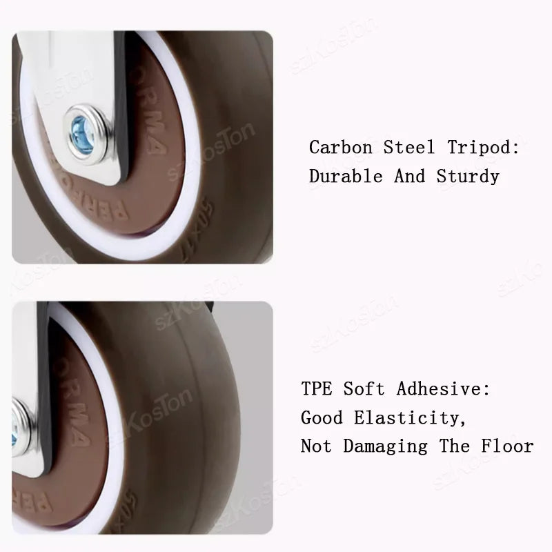4 ruedas giratorias universales para muebles con freno de seguridadRuedasHardware > Hardware Accessories > Casters