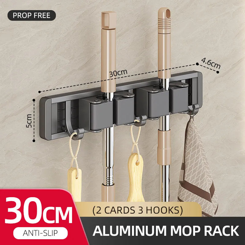 Soporte de almacenamiento para escobas y mopas de aluminioColgadoresCameras & Optics > Photography > Lighting & Studio > Studio Stands & Mounts > Wall Mounts