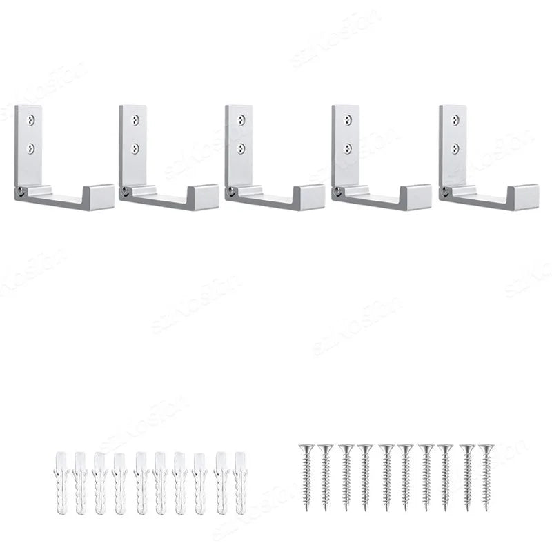 Ganchos plegables de pared de aluminioColgadoresHome & Garden > Household Supplies > Storage & Organization > Storage Hooks & Racks > Utility Hooks