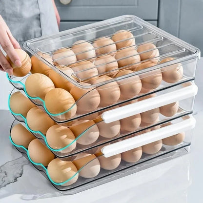 Caja de huevos extraíble multicapa