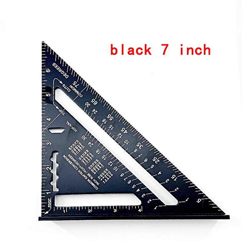 Regla triangular de aluminio - Herramienta de medición precisaHerramientas