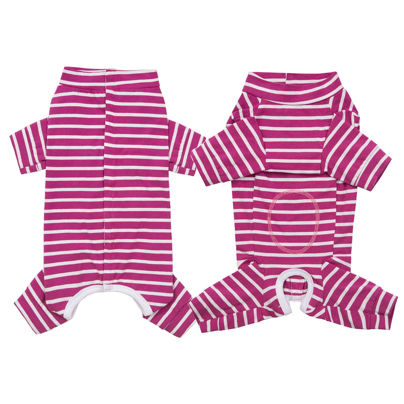 Pijama de algodón ajustable con rayas para perros pequeñosRopaAnimals & Pet Supplies > Pet Supplies > Pet Apparel