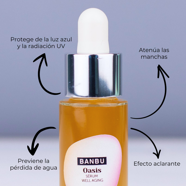 Sérum facial que reafirma la piel y atenúa manchas