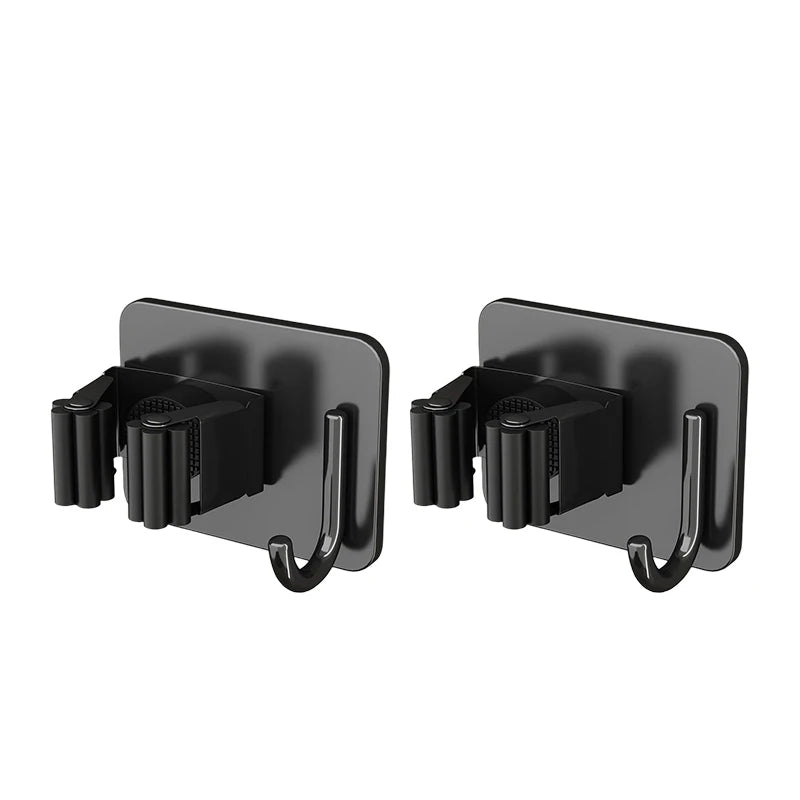 Soporte de acero inoxidable para mopas montado en paredSoportesHome & Garden > Household Supplies > Storage & Organization > Storage Hooks & Racks