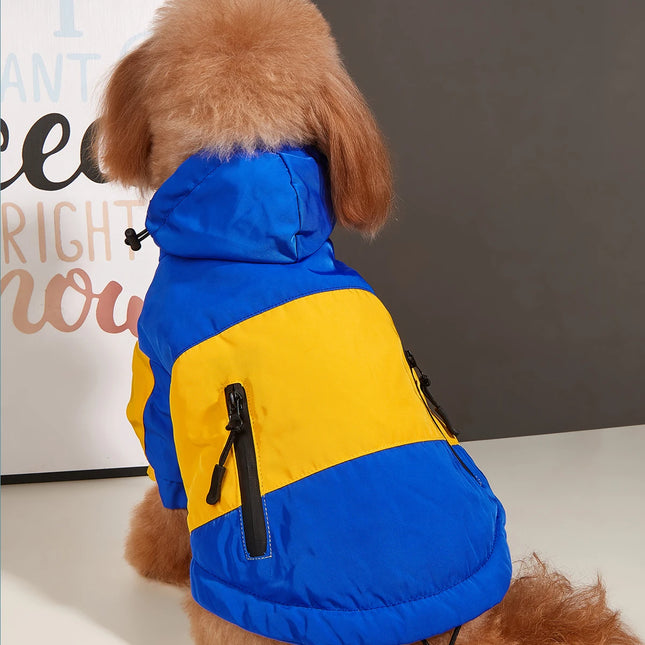 Veste imperméable pour chien avec doublure polaire