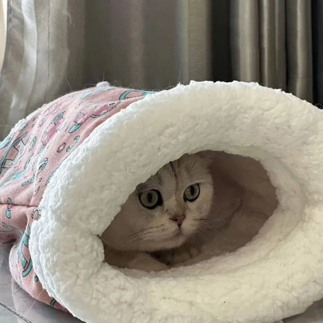 Sac de couchage épais pour chat