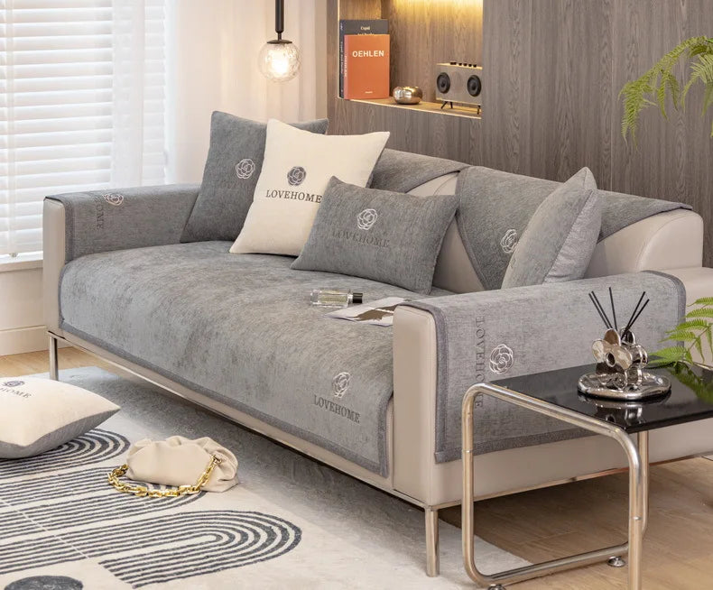 Cubiertas individuales para sofá con bordado Love Home by Backinghome