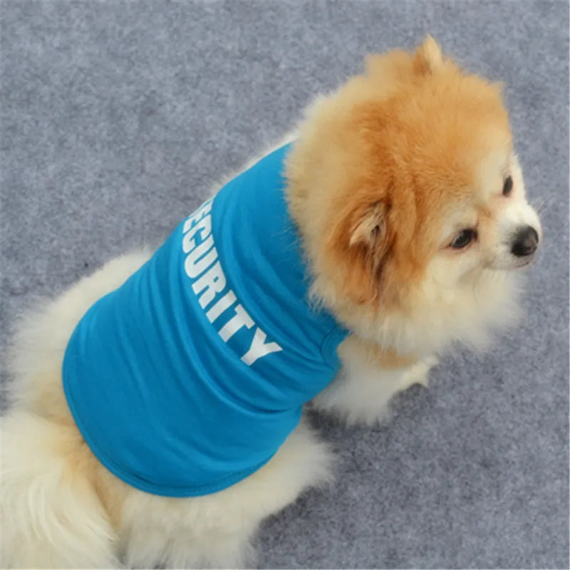 Camiseta ¨Security¨ de verano para mascotasRopaAnimals & Pet Supplies > Pet Supplies > Pet Apparel > Pet Shirts