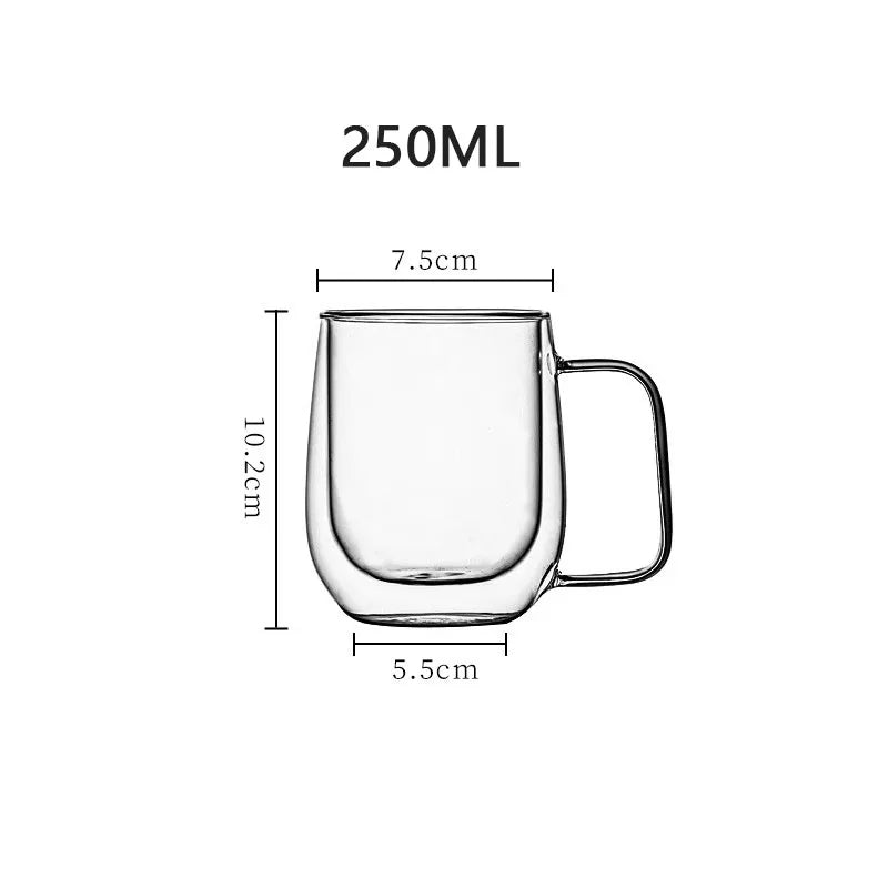 Taza de café de vidrio de doble pared | 250 ml / 400 mlTazasUncategorized