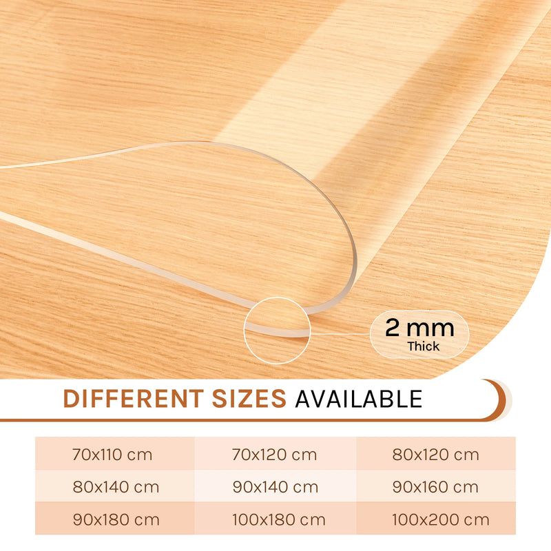 Mantel transparente de PVC 2 mm, protector impermeable para mesaMantelesHome & Garden > Linens & Bedding > Table Linens > Tablecloths