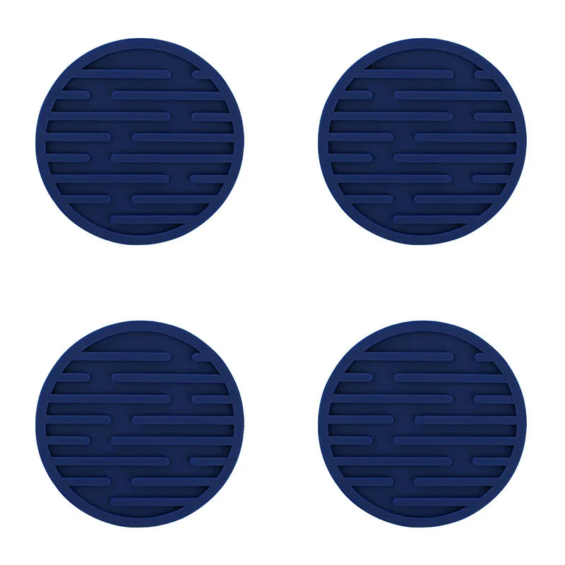 Set de 4 posavasos redondos de silicona antideslizantes de 10 cmPosavasosHome & Garden > Kitchen & Dining > Barware > Coasters