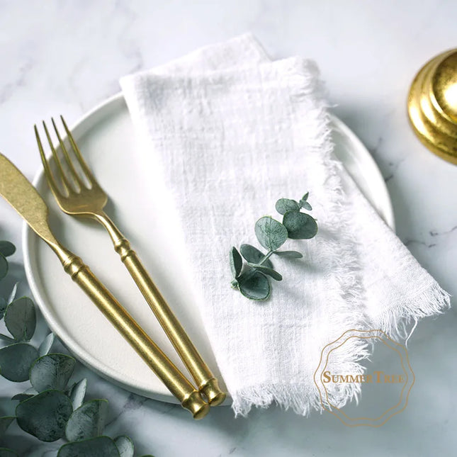 Rustic cloth napkins