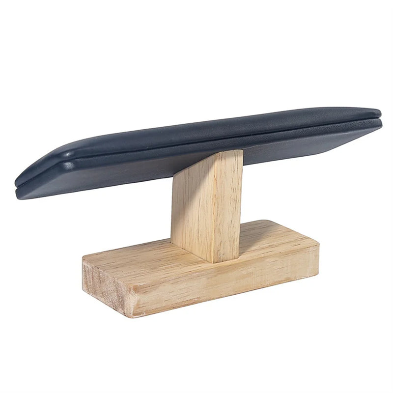 Soporte de cuero sintético con forma de T para pulserasJoyeros