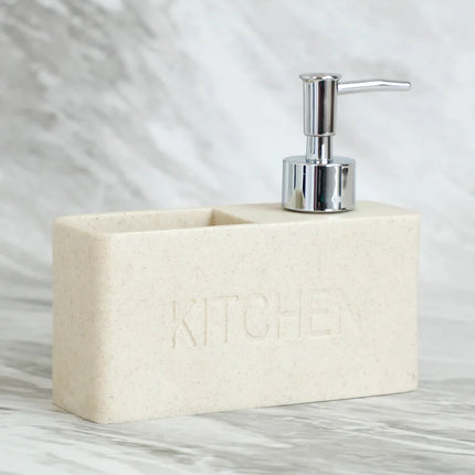 Hand soap dispenser with sponge holder