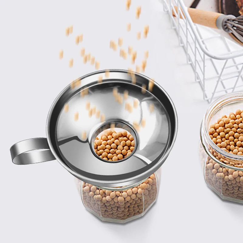 Embudo de acero inoxidable de boca ancha para conservas y aderezosEmbudosHome & Garden > Kitchen & Dining > Kitchen Tools & Utensils > Funnels