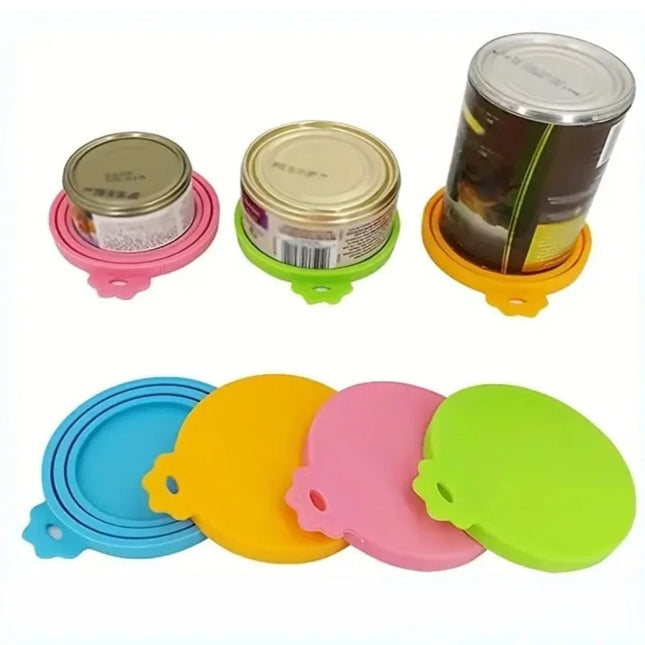 Reusable silicone lid for pet food cans, BPA free