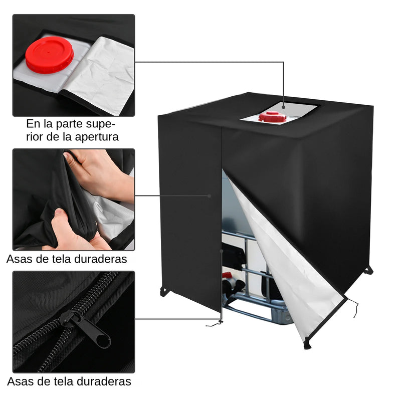 Funda protectora para depósito de agua de lluvia con protección UVFundas protectoras