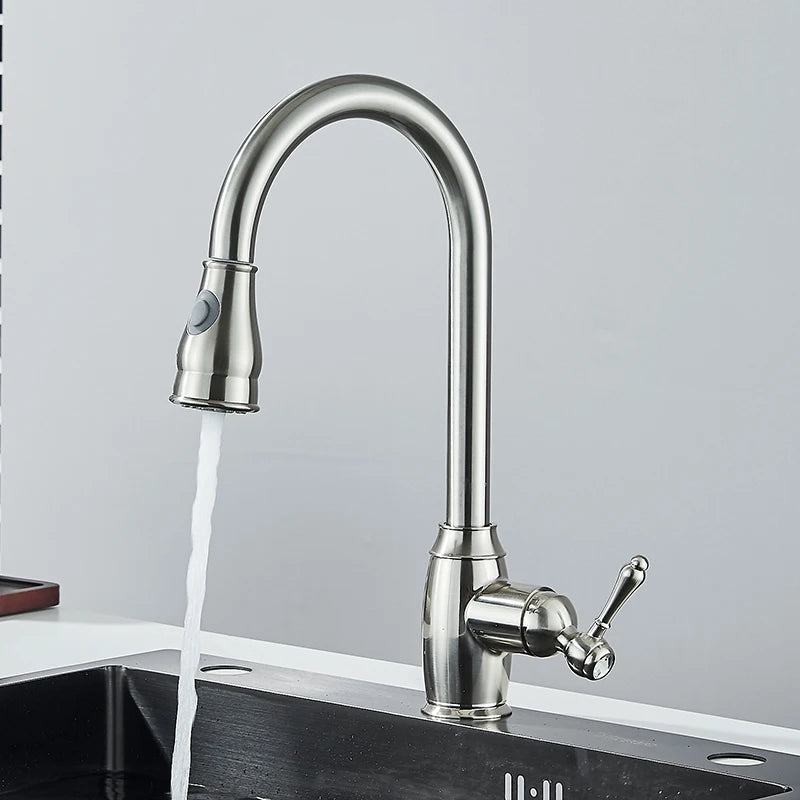 Grifo de cocina con doble función y salida retráctilGrifosHardware > Plumbing > Plumbing Fixtures > Faucets > Kitchen Sink Faucets