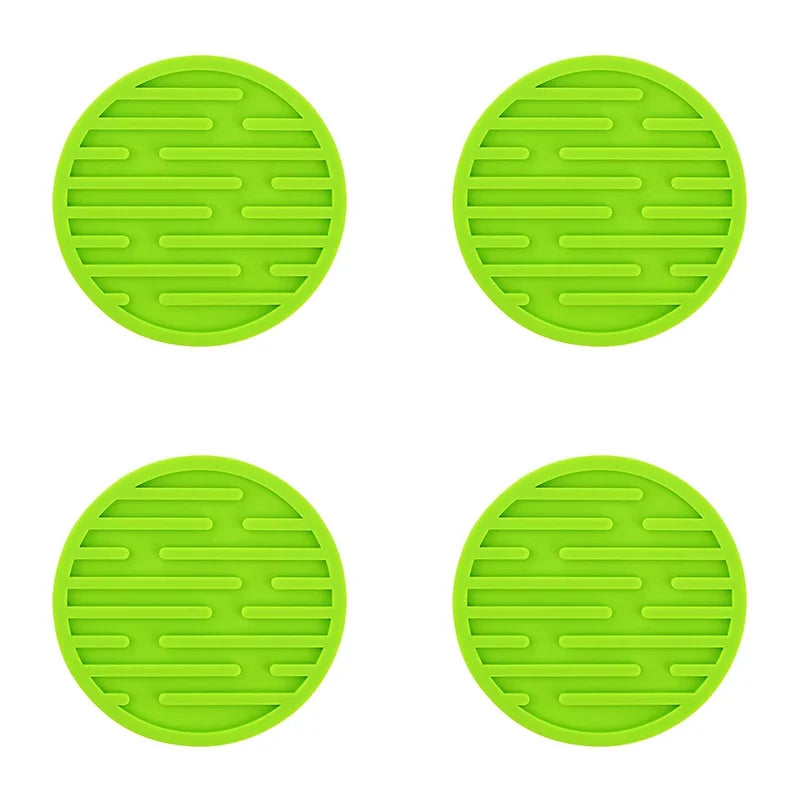 Set de 4 posavasos redondos de silicona antideslizantes de 10 cmPosavasosHome & Garden > Kitchen & Dining > Barware > Coasters