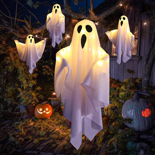 Fantasma con luces para decoración de Halloween para interior y exterior