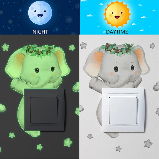 Fluorescent animal switch sticker