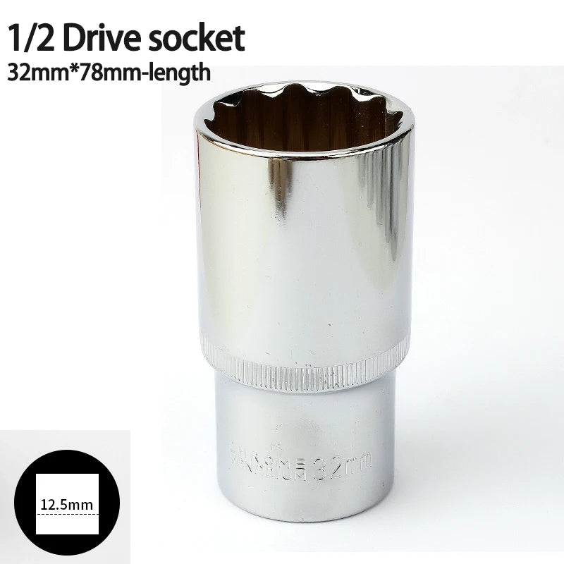 Vaso largo de impacto de 12 Puntas de 78mm 1/2Llaves de vasoHardware > Tool Accessories > Tool Sockets